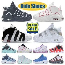 Scottie 96 More Uptempos Kids Shoes Children Preschool PS Athletic Outdoor Baby Designer Sneaker Trainer
