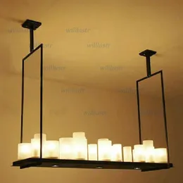 Modern Kevin Reilly Altar Kolye Lambası Uzaktan Kumanda LED Mum Avizesi Işık Yenilikçi Metal Retro Süspansiyon Aydınlatma Fixtu311q