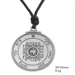 W17 Punk Solomon Ultimate Love Talisman Key of Solomon Seal Pingente Colar Runas Viking Wicca Jewelry263Q