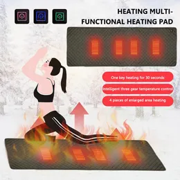 Leggings Almofada de aquecimento elétrico inverno térmico usb/tipo C resistente ao frio almofada de dormir colchão de acampamento tapete de dormir almofada ajustável de 3 níveis