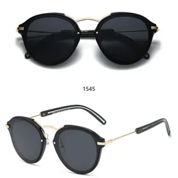 1545 moda óculos de sol toswrdpar óculos de sol designer homens mulheres casos marrons preto quadro de metal escuro 50mm lentes para beac3088