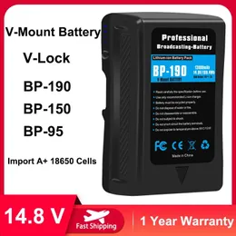 バッテリーvマウントバッテリーBP190 BP150 BP95用Sony VLock BP Batteries CamcorderブロードキャストLEDビデオライトブラックマジックURSA MINI Pro