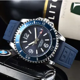 Tasarımcı Breit Watches Erkekler Lüks Saatler Üst İzle İş Erkekler Kuvars Yüzyıl Marka Silikon Leisure Erkekler Spor İzle Büyük Dial Dişli Tasarım Toplu Batch Lüks Saat