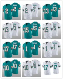 Jersey Futbol Miami'''Dolphins''''Men '' '' Kadın Gençlik Tyreek Tepesi Tua Tagovailoa Jaelan Phillips Jaylen Waddle Dan Marino Alternatif Buhar