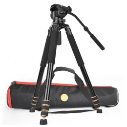 Holders Q680 Videostativ mit Fluidkopf 192 cm Professionelles Hochleistungs-Kamerastativ für Nikon Canon Sony DSLR-Kamera-Camcorder