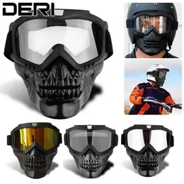 Radfahren Caps Masken Schädel Motorrad Gesichtsmaske Winddichte Schutzbrille Sonnenbrille Bunte Linse Sonnenbrille UV-beständiger Brillenschutz zum Reiten 231216