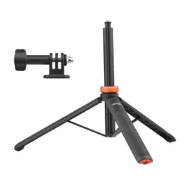 Tillbehör Uurig TP03 Sportkamera selfie stick stativstativ 122 cm 1/4in för smartphone action kamera vlog live streaming videoinspelning