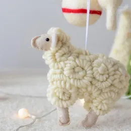 Juldekorationer trädhänge hängande för hemprydnader Little Sheep Xmas Pendants1290U