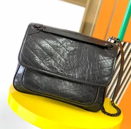 Woman Designer Niki Luxury Bags Chain Wallet Waxy Leather Purses Satchel Lady Totes Sacoche Flap Crossbody Handbag Shoulder Bags Luxurys Evening Handbags Bag