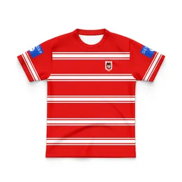 2023 2024 Maglia da rugby per bambini 23 24 St. George Illawarra Dragons e Rabbitohs Jersey Ragazzi Ragazze Casa Lontano Jersey da esterno Magliette per bambini