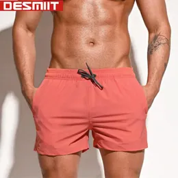Pantolonlar desmiit erkek yüzmek şort elastik kumaş plaj mayo yüzme gövdeleri insan mayosu seksi brifs sörf tahtası kısa pantolon 2021