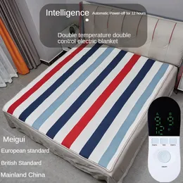 Manta eléctrica 110V-220V Seguridad Felpa Manta eléctrica Cama Termostato Colchón eléctrico Suave Calefacción eléctrica Manta Calentador Calentador Alfombra 231216