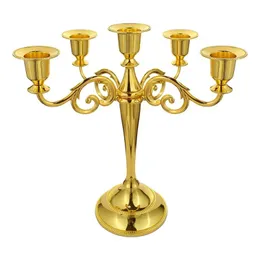 Candle Holders Metal Taper Candle Sticks Holder Stand Elegant Candelabra Centerpieces For Home Wedding Parties Bar Tabel Decor Candlestick 231215