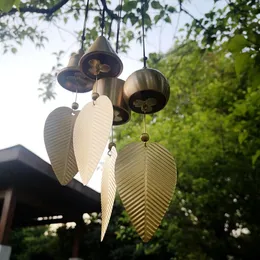 Decorazioni da giardino Campana a vento in rame Ornamenti appesi Campana giapponese Decor Carillon Balcone esterno Catene da pioggia Decorazione con fascino per auto 231216