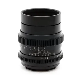 배터리 SLR 매직 50mm F1.1 II 풀 프레임 망원 Cine Cinema Lens 프라임 렌즈 소니 에스 마운트의 초점