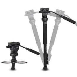 アクセサリYunteng VCT588三脚モノポッド拡張可能な伸縮伸縮式伸縮式デタッチ可能な三脚スタンドベース液体ドラッグヘッドカメラカムカメラ