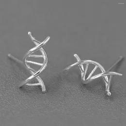 Stud Earrings Unique Design The Initial Form Of Life DNA Shape Cross Earring For Code Personalized 3D Advanced Minimalist Jewelry