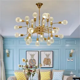 Скандинавский минималистичный хрустальный шар, люстра для гостиной, ресторана, магазина одежды, подвесные светильники, индивидуальные креативные люстры chandelie305L