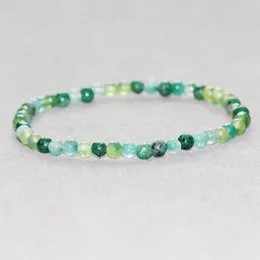 MG0040 전체 자연 아프리카 옥 팔찌 4 mm 미니 보석 j Ewelry Natural Stone Energy Bracelet for Women271J