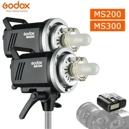 Materiał Godox MS200 200W lub MS300 300W 2.4G Wbudowany bezprzewodowy odbiornik Lekki kompaktowy i wytrzymały Bowens Mount Studio Flash