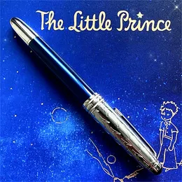 Özel Baskı Monte Petit Prince 163 Rollerball Kalem Beyaz Kalemi Lüks Ofis Okulu Seri Numarası ile Çeşme Kalemleri Yazma