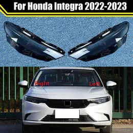 Honda integra için otomatik kafa lambası ışık kasası 2022 2023 araba ön far kapağı abajur cam lamba kapakları far kabuğu