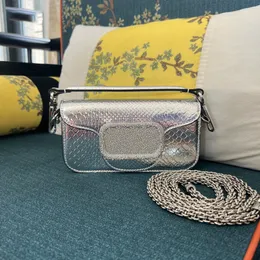 Роскошная цепочка высшего качества, дизайнерская модная сумка со змеиным узором, сумка на плечо, модный женский классический кошелек, сумка через плечо 0968