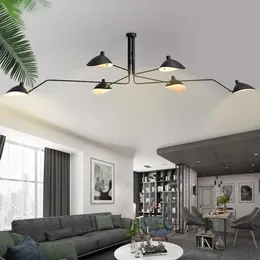 Скандинавская люстра для творческой личности, современное дуплексное здание для гостиной, столовой, художественная промышленная ветровая люстра279q