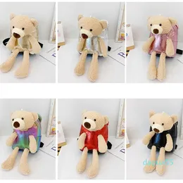 كرتون Plush Bear Kids Backpacks Stuffed310H