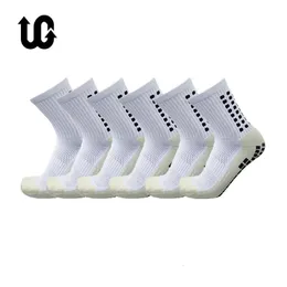 الجوارب الرياضية 6pairs/Lot ugupgrade Sports Anti Slip Scarcer Socks Cotton Football Men Grip Calcetas Anslizantes de Futbol 231216
