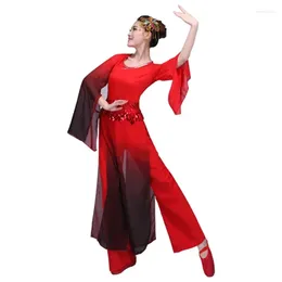 Sahne Giyin Çin Halk Dans Daması Yangko Kostümler Kadınlar Geleneksel Ulusal Meydanı Takım Klasik Fan Dansçısı