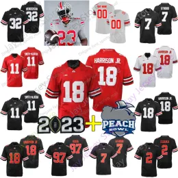 Ohio State Buckeyes OSU Football Jersey College Marvin Harrison Jr. Sonny Styles Emeka Egbuka J.T. Tuimoloau Sawyer Henderson George Stroud 45