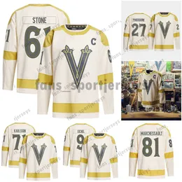 9 Jack Eichel Mark Stone Vegas Golden Knights Jerseys 2024 Winter Classic Jonathan Marchessault Paul Cotter Keegan Kolesar William Carrier Logan Adin Hill