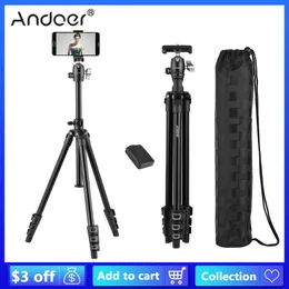 Accessories Andoer Q160H Camera Tripod with 360 Degree Panorama Ball Head Remote Control for Canon Nikon Sony DSLR Cameras Smartphones