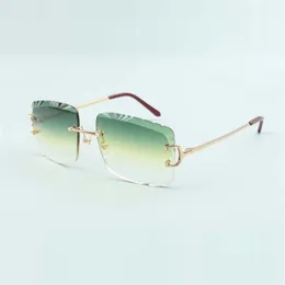 Metallkrallen-Sonnenbrille 3524020 mit großen C-Bügeln und 58-mm-Schnittglas, 230 V