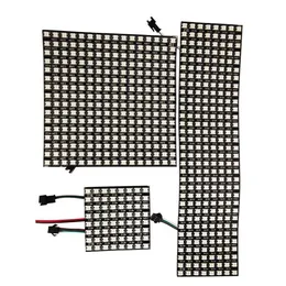 WS2812B RGB 5050 SMD وحدات مرنة SMD 8x8 16x16 8x32 Pixel Matrix Screen WS2812 IC LED وحدة DC5V2879 القابلة للتصدي بشكل فردي DC5V2879