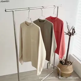 Moda ess designer com capuz hoodie nevoeiro linha dupla novos homens e mulheres em torno do pescoço camisola reunindo marca solta pulôver de pelúcia