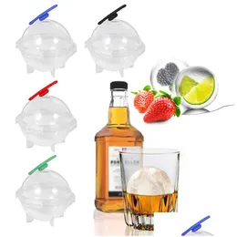 Ice Cream Tools New Large Ice Mod Ball Maker Box For Shape Cocktail Use Sphere Round Diy Home Bar Party Cube Tray Drop Delivery Home G Dhazx