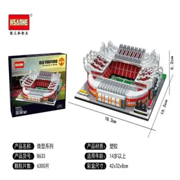 Blöcke 10202 3908pcs Creator City Street Football Stadium Bausteine Steine Spielzeug Kinder Geschenkkompatible 10272 T231216