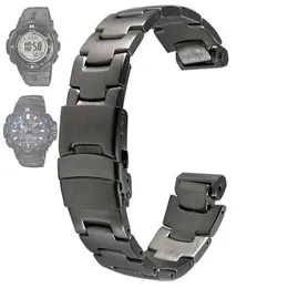 Rostfritt stålrem för Casio PRG-300 PRW-6000 PRW-6100 PRW-3000 PRW-3100 Watch Bands T190620242Y