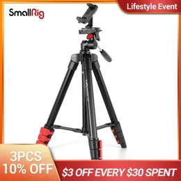 ホルダーSmallrig Lightweight Tripod Extendable Travel Stand DSLRカメラスマートフォンiPhone Go Proアクションカメラ3254のリモコン