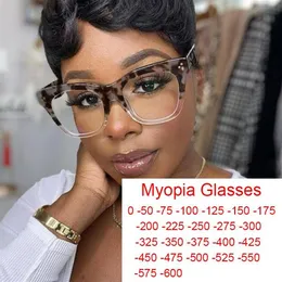Güneş Gözlüğü Ofis Düzenli Açık Amber Mavi Işık Engelleyen Gözlükler Bayanlar Yansıtıcı Myopia Moda Büyük Kadın Gösterisi 256i