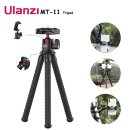 Supporti Ulanzi MT11 Treppiede flessibile per polpo con supporto per telefono PTZ con foro per vite da 1/4 '' Braccio magico per fotocamera DSLR Luce video a LED