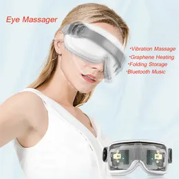 Massageador de olhos multifuncional, instrumento massageador de olhos inteligente, tela de música, vibração, compressão térmica 231215