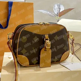 Tasarımcı mini deauville omuz çantası lüks kamera çantası moda çanta markası l crossbody çanta kadın çantalar inek deri çapraz vücut çantası