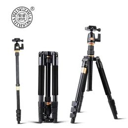 액세서리 QZSD Beike Professional Extendable QZSD Q555 55.5 인치 알루미늄 합금 카메라 비디오 삼각대 Monopod Q.R.Plate 스탠드