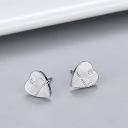 Women Heart Letter Stud Earring Cute Letters Earrings with Stamp Gift for Love Girlfriend Fashion Jewelry Accessories High Quality231Q