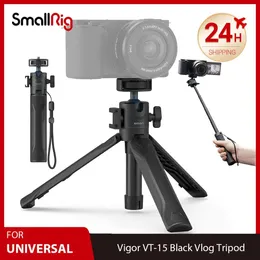 Suportes SmallRig Vigor Black Vlog Kit Compacto e Esticável com Tripé Grip Selfie Stick Mode para Vários Cenários 3827