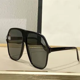 Schwarze Piloten-Sonnenbrille für Herren, 0734, Gafa de Sol, modische Sonnenbrille, UV400-Schutz, Brillen mit Box283S