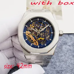 Męskie zegarek luksusowe zegarek Wysokiej jakości Watch Watch Watch Fashion 42 mm zegarek zegarek Skull Watch Mark